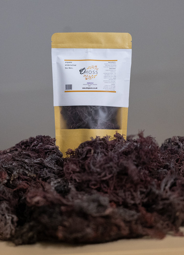 Raw Organic Wildcrafted Purple Sea Moss | King Moss