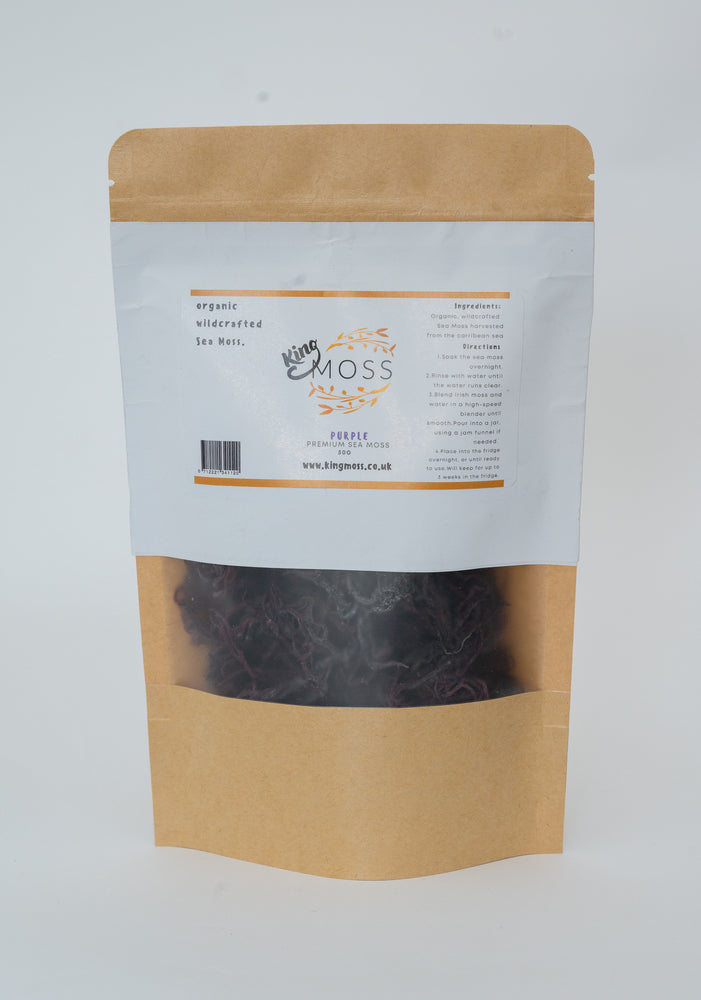 
                  
                    Load image into Gallery viewer, Raw Organic Wildcrafted Purple Sea Moss | King Moss
                  
                
